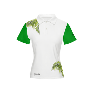 LB Jessica Green Leaf Slim Fit Short-Sleeve Polo Shirt