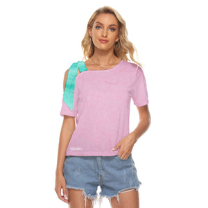 All-Over Print Women's T-shirt With Ribbon