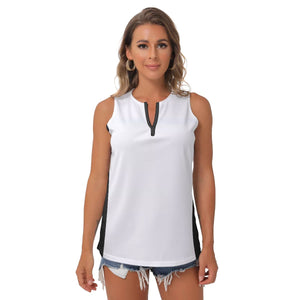 All-Over Print Women's Sleeveless V-Neck Top