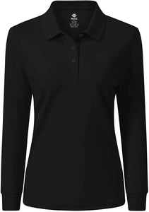 AjezMax Womens Golf Shirts Long Sleeve Polo Shirt