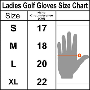 Women Golf Gloves Soft Fit Cabretta Leather Lycra Back Pink Ladies Glove Left Hand S - Walmart.com - Walmart.com