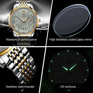 OLEVS Men Mechanical Watch Top Brand Luxury Automatic Watch Sport Stainless Steel Waterproof Watch Men relogio masculino 6530