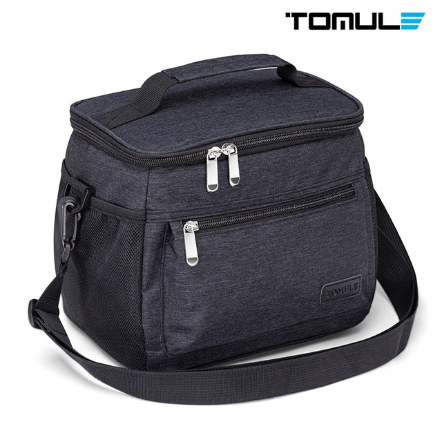 TOMULE Insulated Lunch Bag For Women Thermal Portable Cooler Bag Travel Picnic Bag 9L Bento Food Storage Bag Food Lunch Box Tote