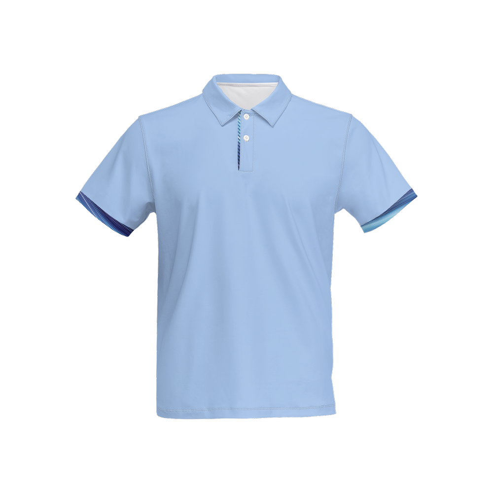 Bailees Blue Blue slim fit polo