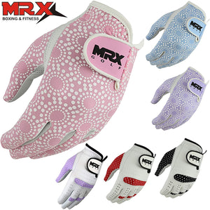 Women Golf Gloves Soft Fit Cabretta Leather Lycra Back Pink Ladies Glove Left Hand S - Walmart.com - Walmart.com