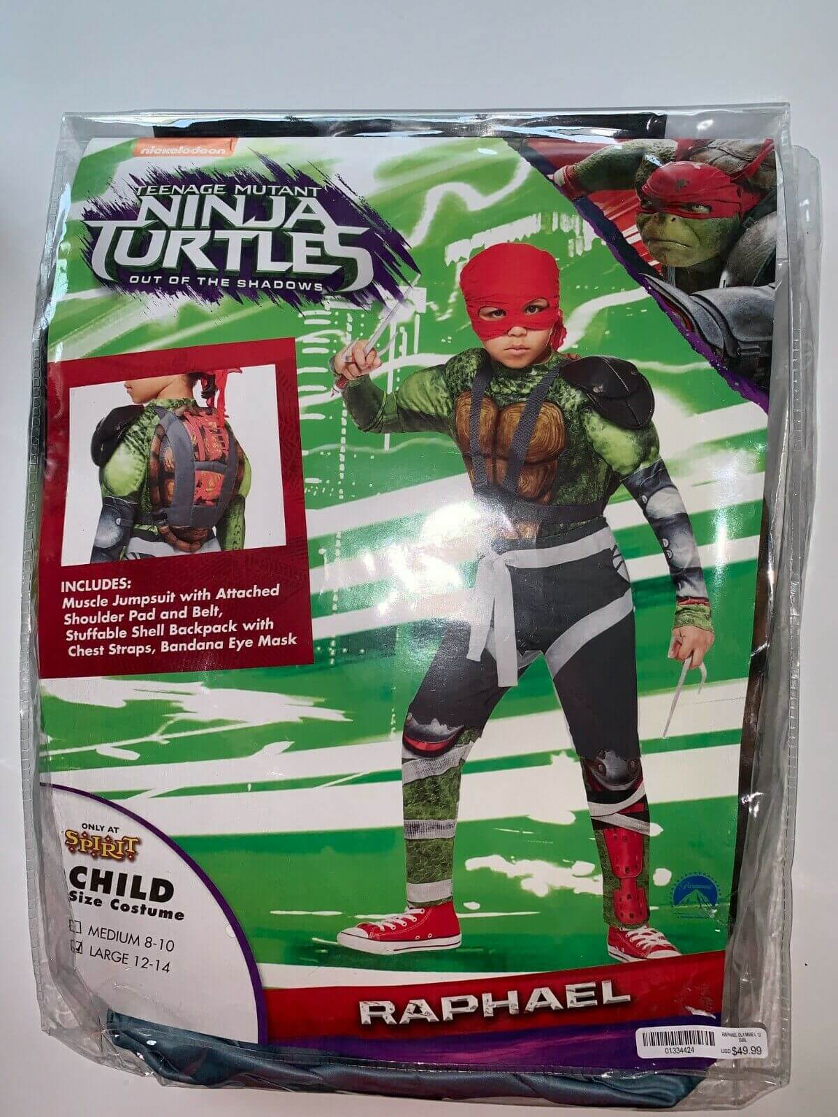 TEENAGE MUTANT NINJA TURTLES COSTUME RAPHAEL