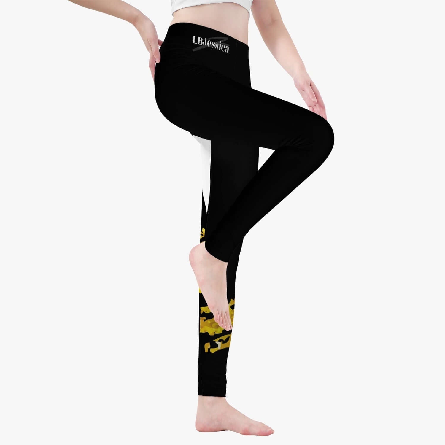 LB Jessica Gold Yoga Pants