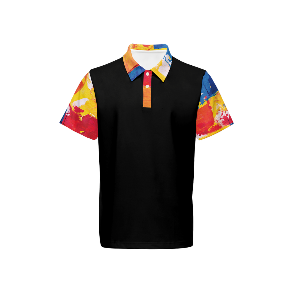 Bailees Black Reddish Classic Fit Short-Sleeve Polo Shirt