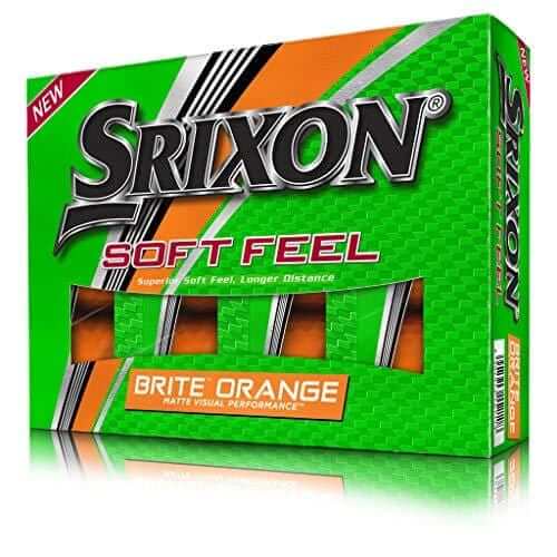 Srixon Soft Feel Brite Matte Color Golf Balls, Matte orange